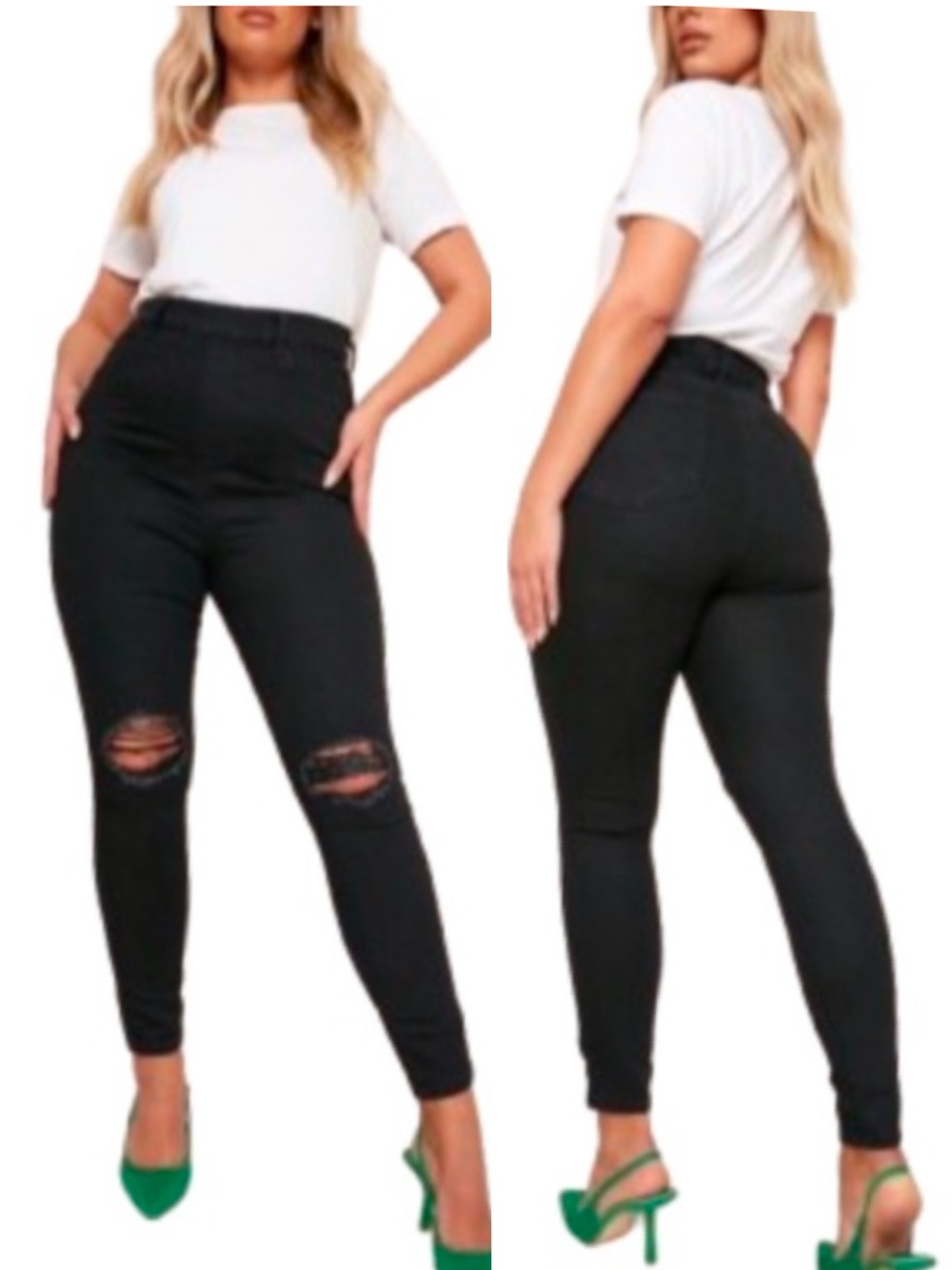 New Boohoo distressed skinny jeans 20
